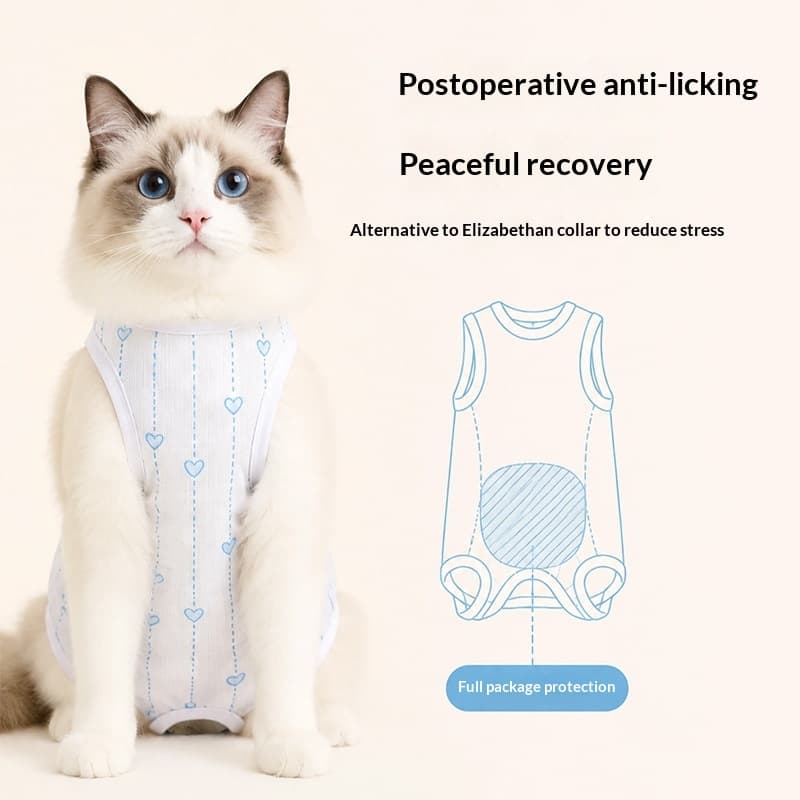 SpayNeuter Recovery Suit For Cats Postpartum Breathable Pet Supplies