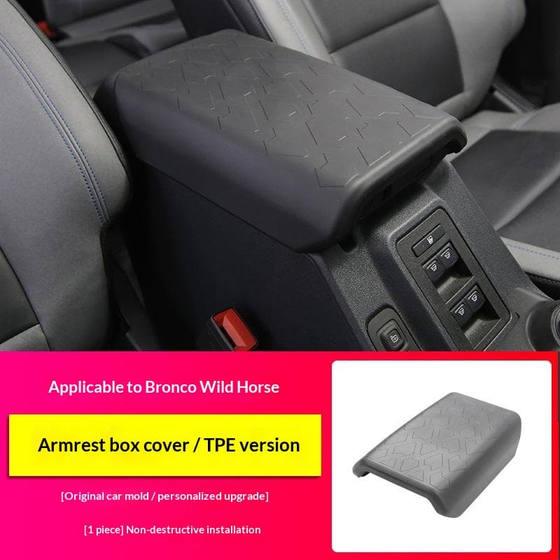 Anti-slip Armrest Box Cover For Spirited Horsescar Interior Modification Part