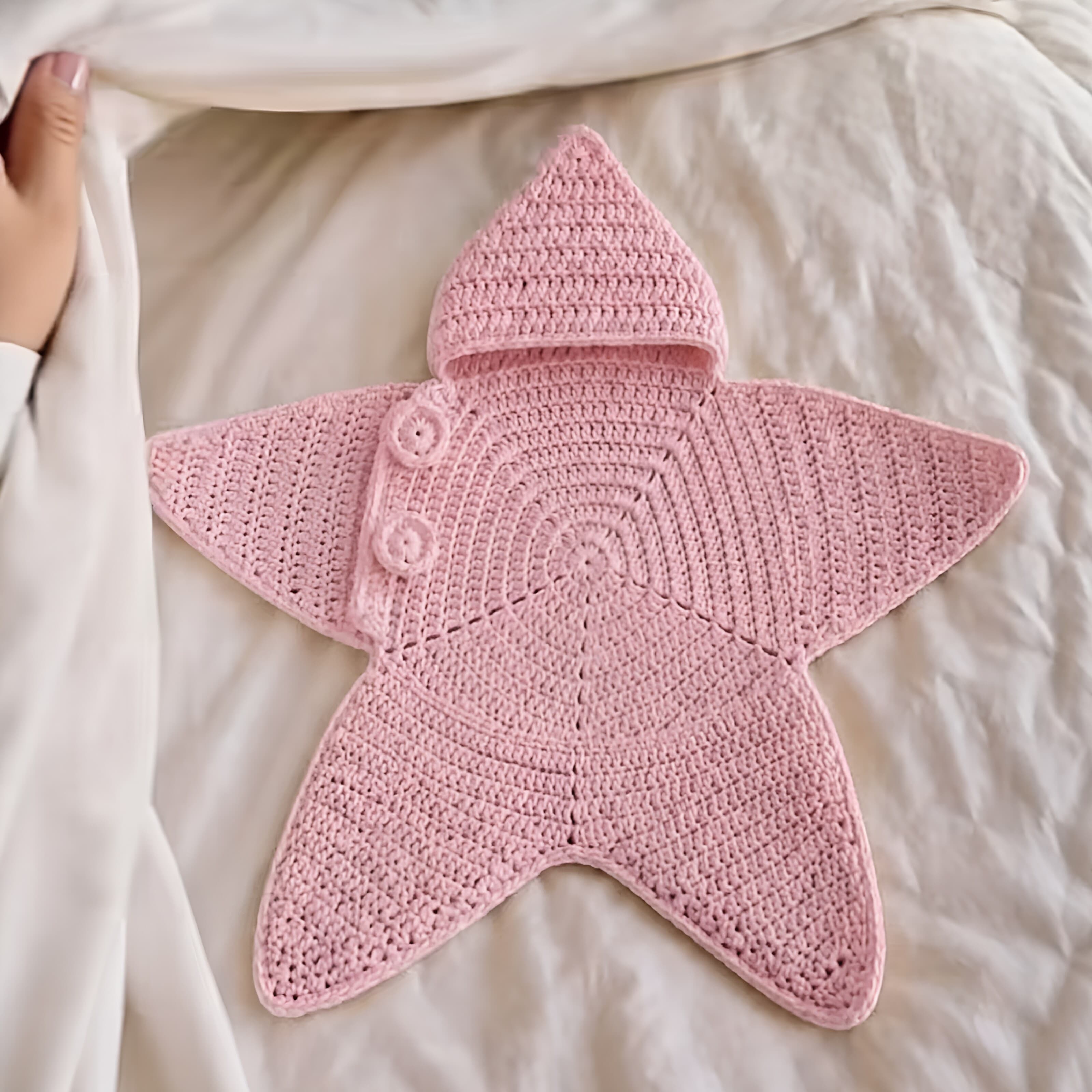 Crocheted Star-shaped Bodysuit Starfish Baby Sleeping Bag