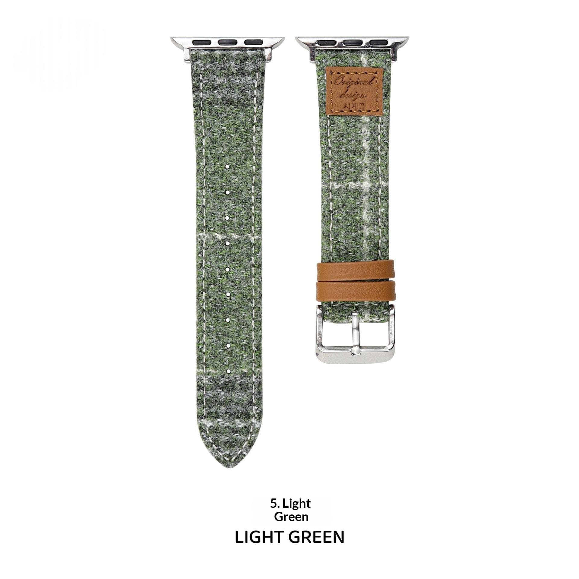Creative Autumnwinter Woolen Heat-transfer Leather Watch Strap