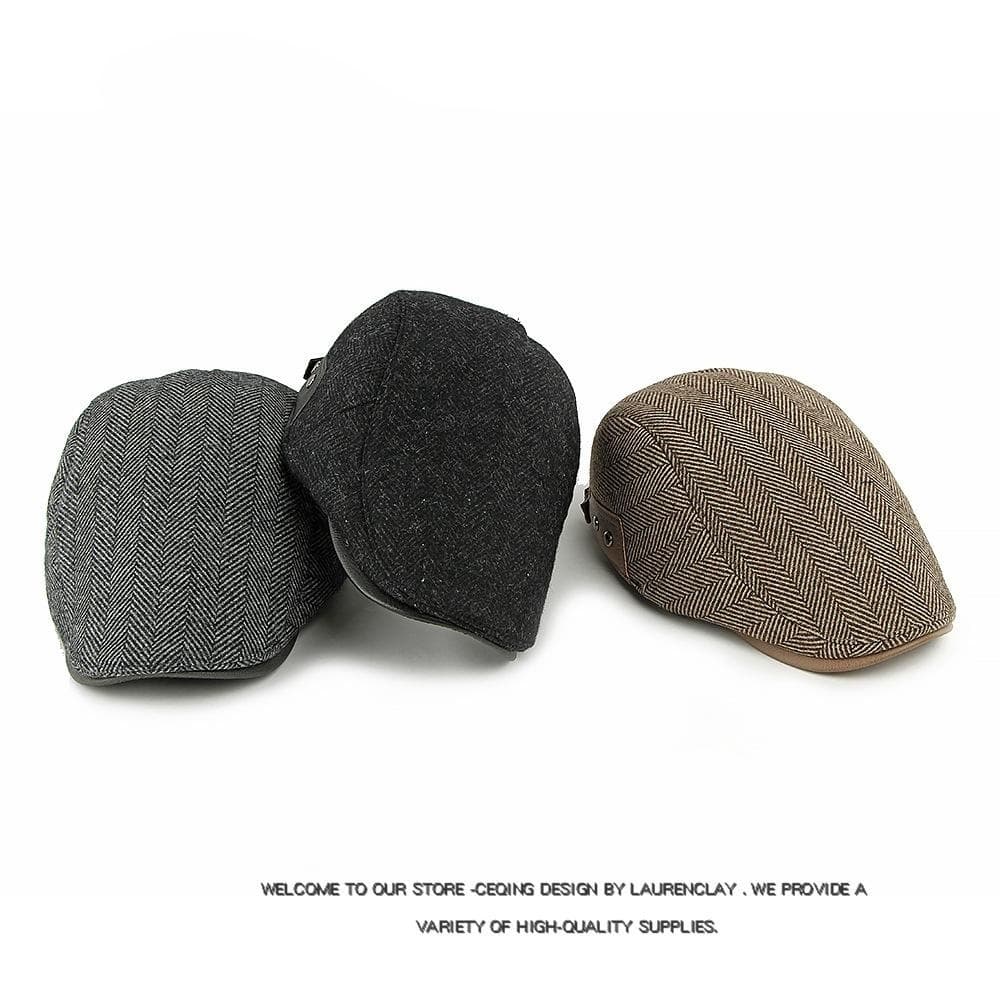 Winter Velvet-Lined Ear-Protecting Warm British-Style Vintage Beret