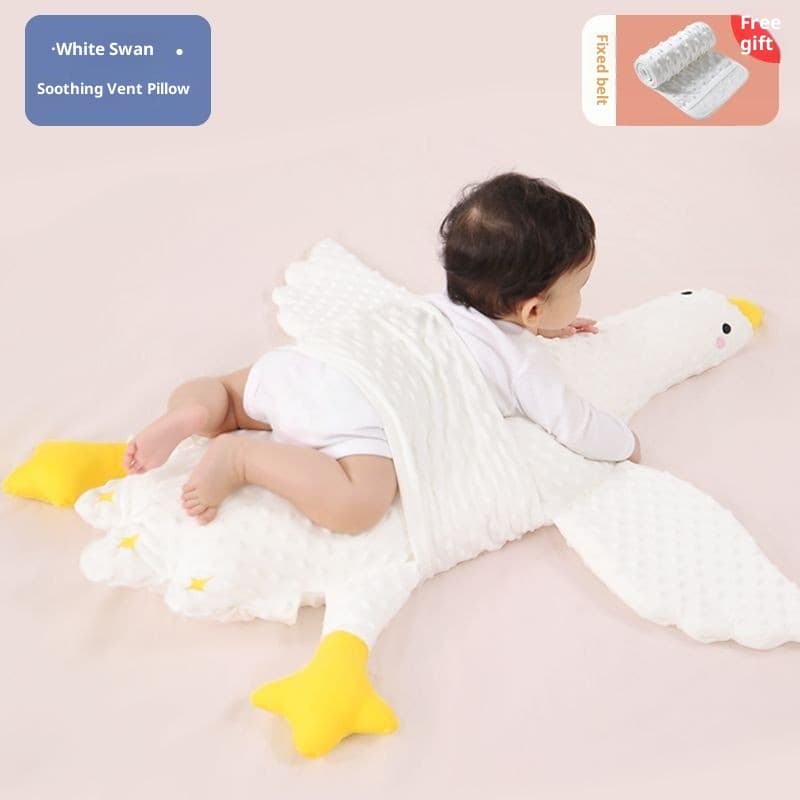 Newborn Baby Sleeping On The Belly Exhaust Pillow Airplane Pillow