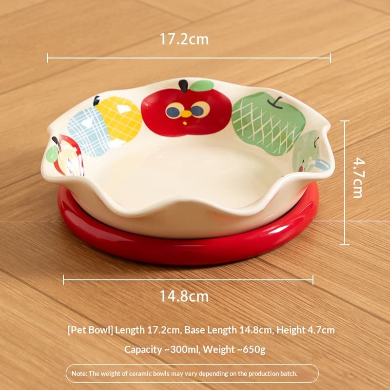 Cartoon Ceramic Pet Bowl
