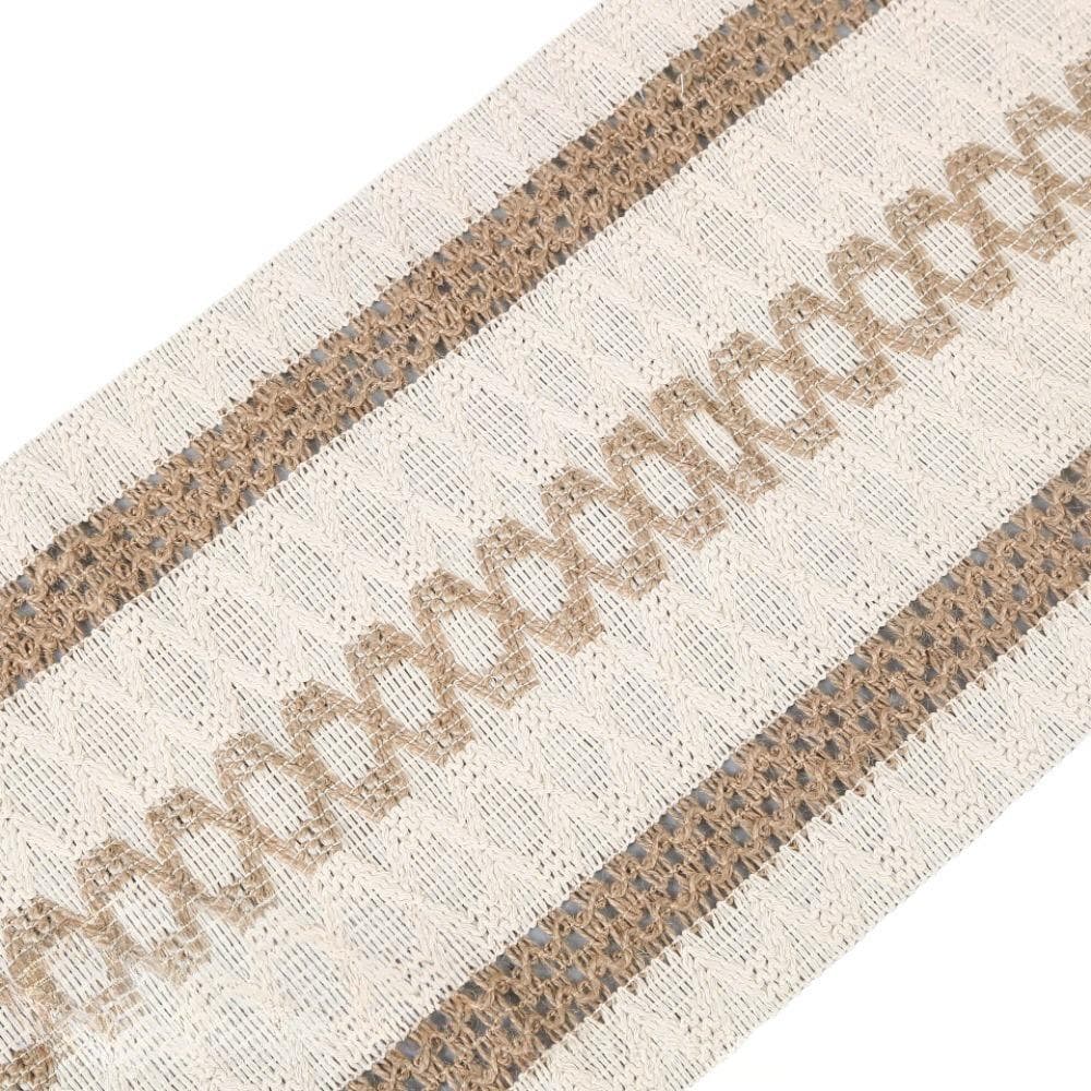 Retro Cotton-linen Woven Tea Table Runner Tablecloth