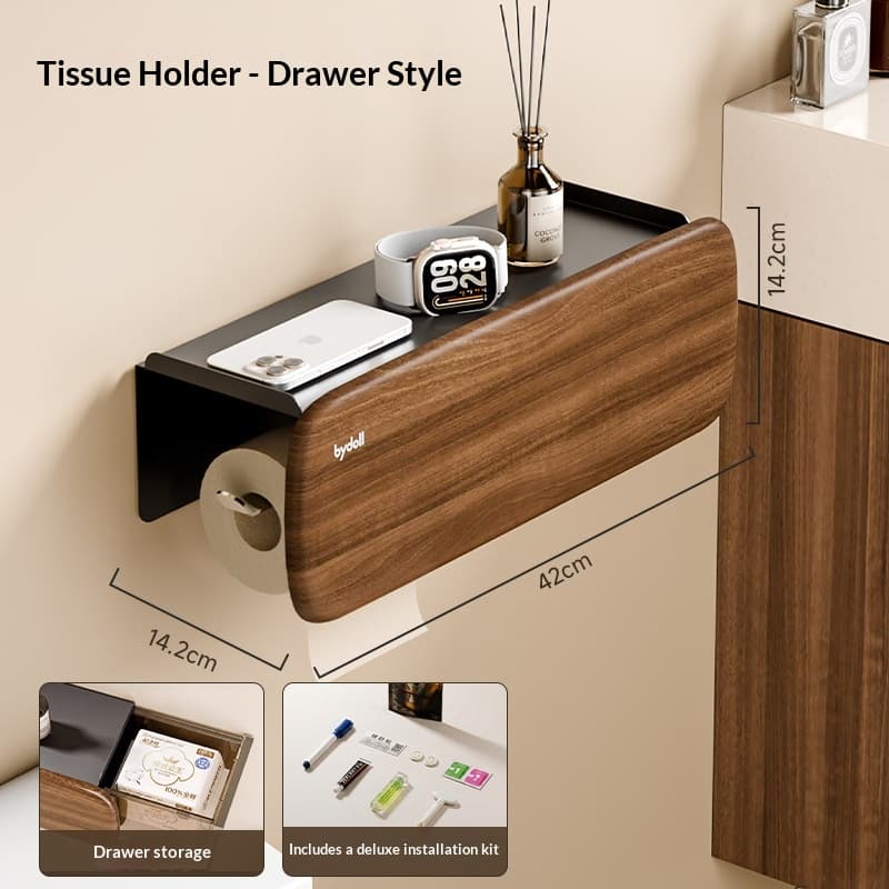 Wet Toilet Paper Roll Drawer Storage Rack