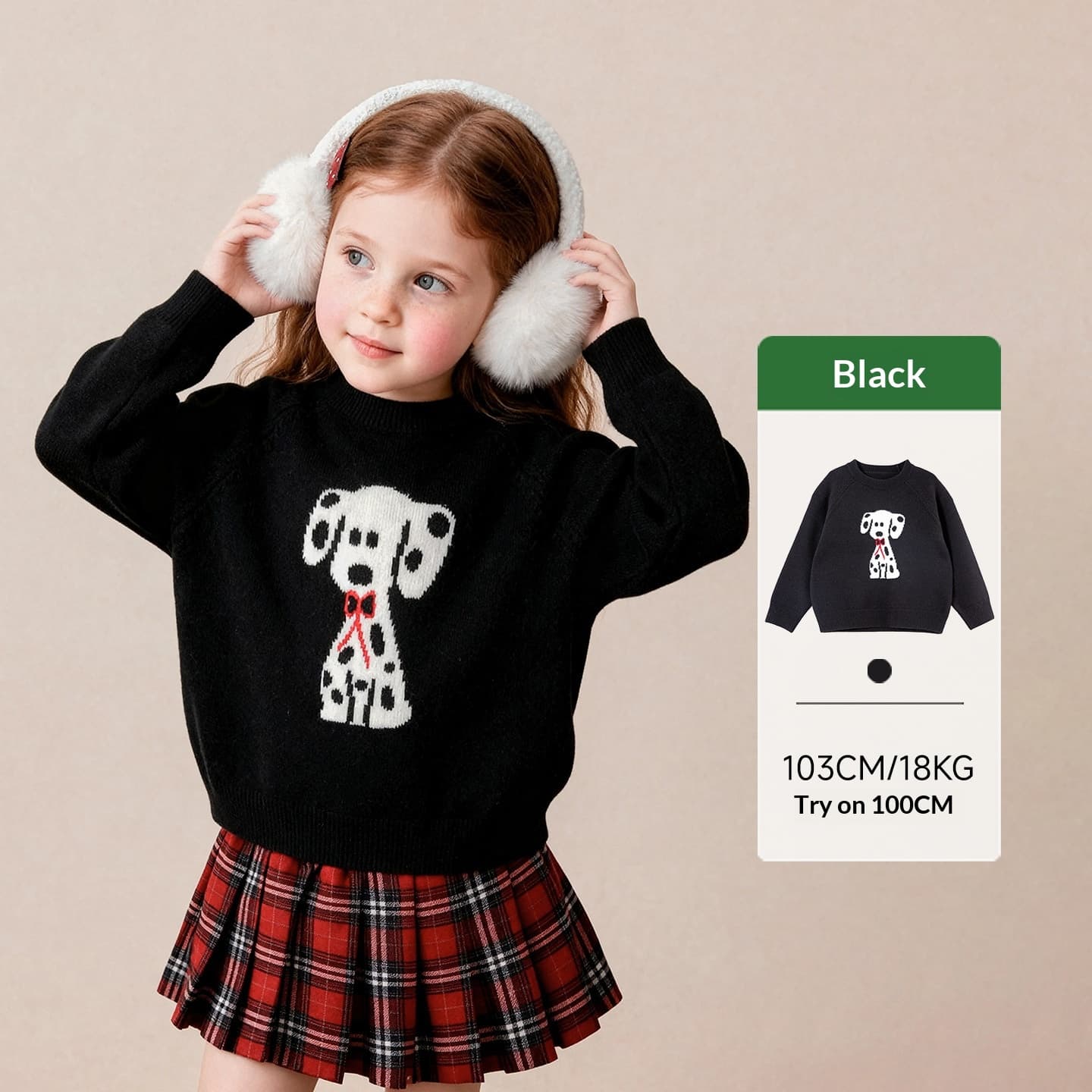 Crew-neck Pullover Cartoon Knit Sweater