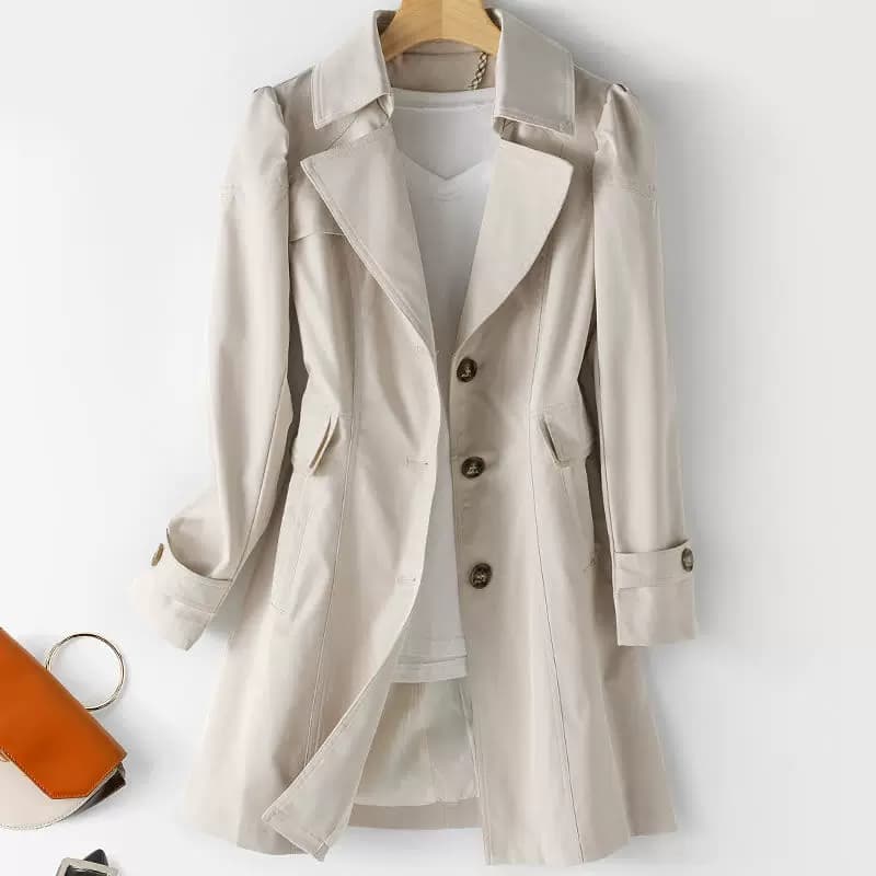 European And American Slim Fit Mid Length Windbreaker Jacket