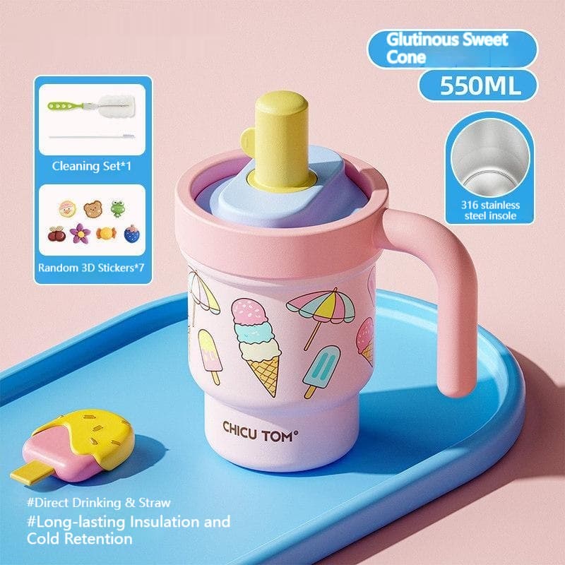 Ceramic Insulated Straw Cup