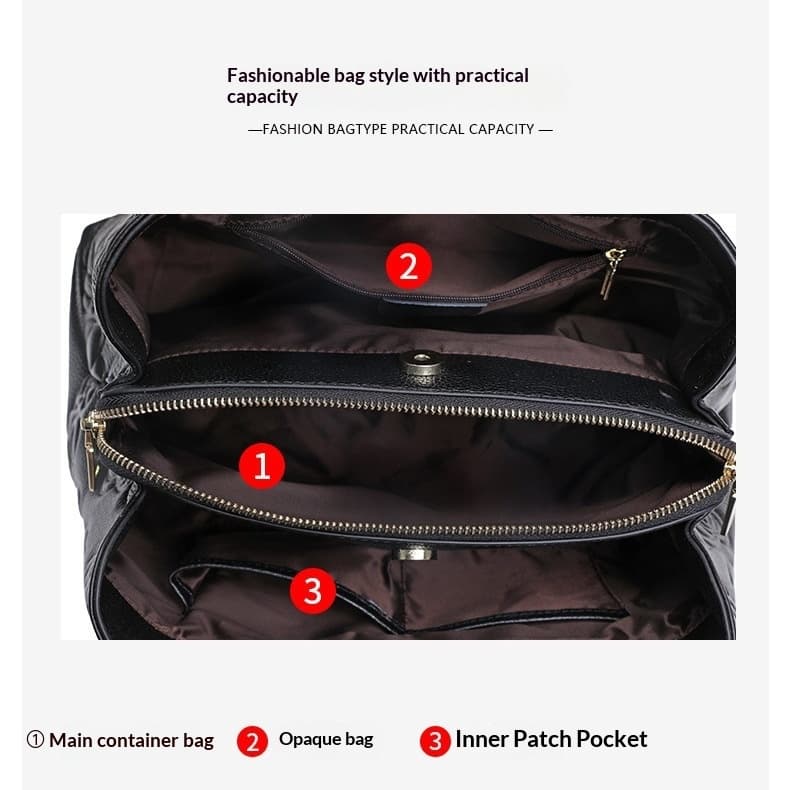 Mid-age StylishTextured Shoulder Bag