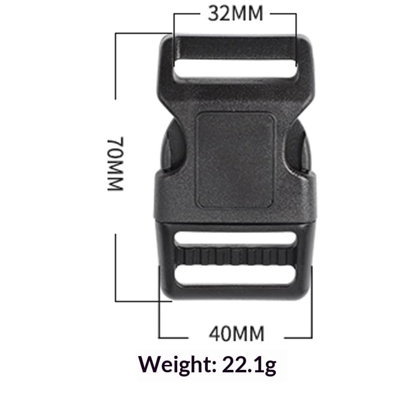 Pet Tactical Harness With Plastic Buckle