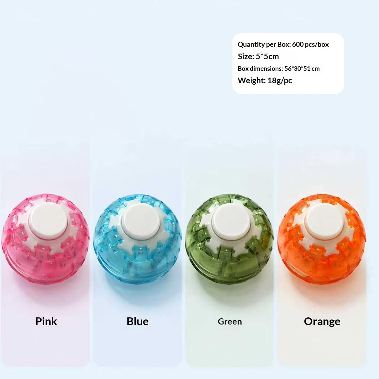 3D Press-and-Resilient Gyro Stress-Relief Ball Toy