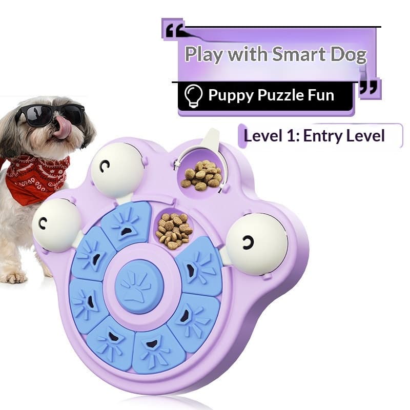 Pet Dog Toy For Food Hiding Training Scent Work And Slow Feeding With A Rotating Dispenser