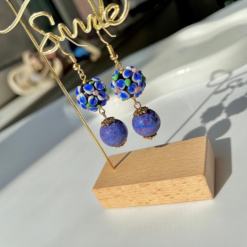 Retro New Chinese-Style Necklace And Ear Hooks For Women