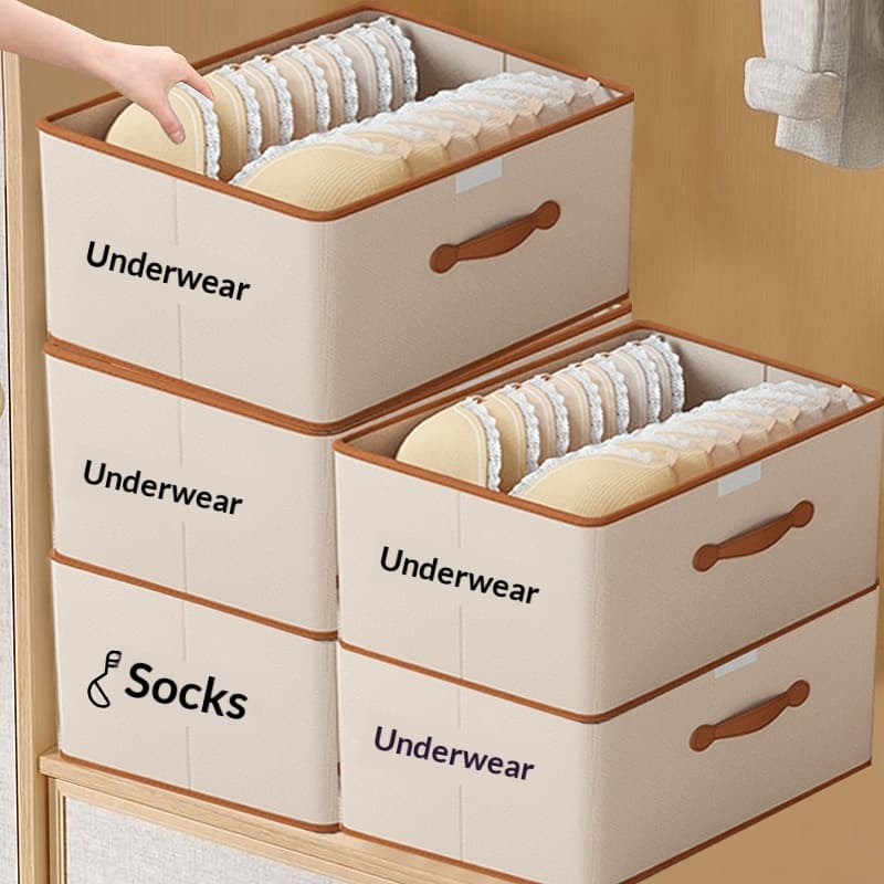 Clothing And Household Wardrobe Underwear Foldable Storage Box