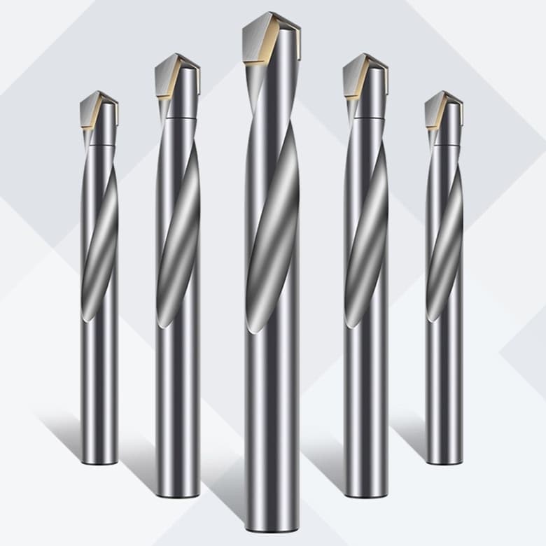Solid Carbide-tipped High-hardness Stainless Steel Straight-shank Twist Drill
