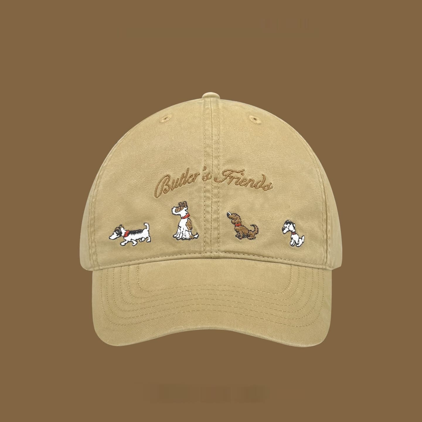 Letter Embroidered Peaked Cap Female