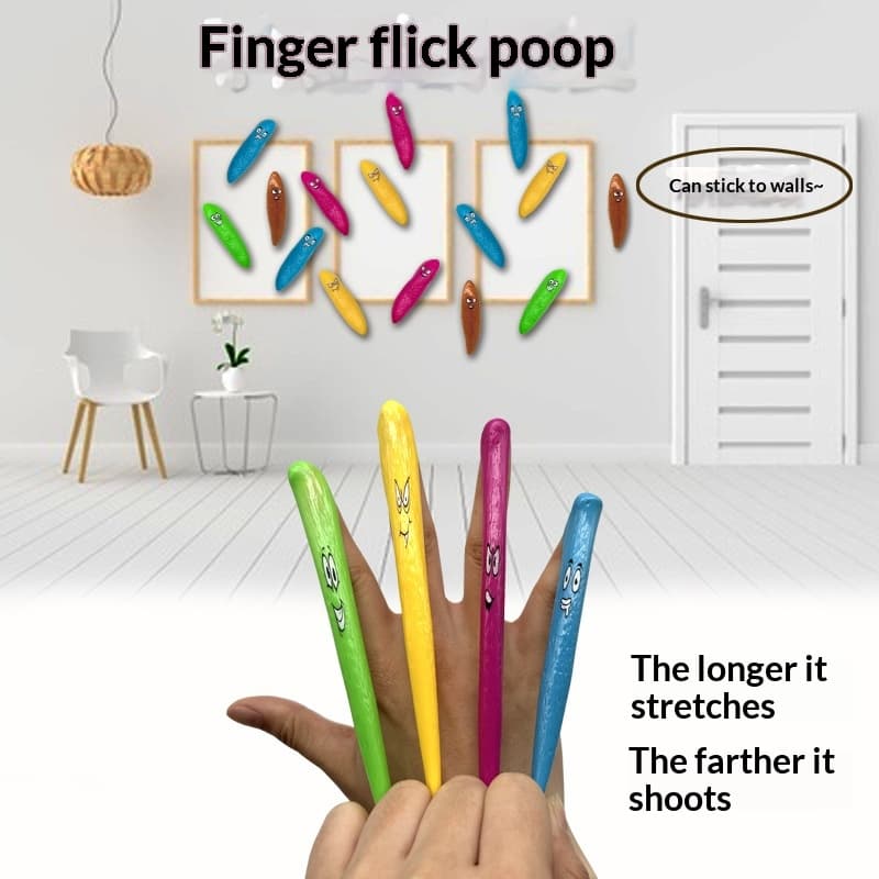 Creative TPR Soft Rubber Spoof Trick Fool's Day Sticky Wall Whole Person Toy