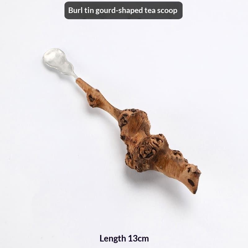 Wood Tree Root Nodule Tin Teaspoon Natural And Eco-friendly
