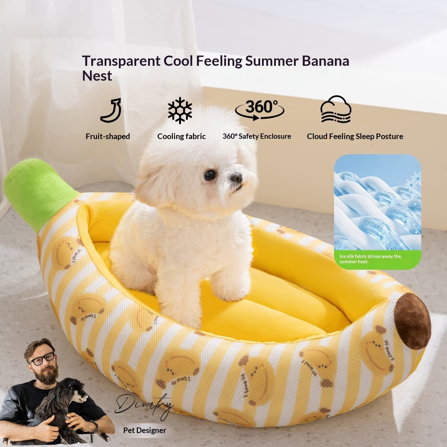 All-season Dog House Banana Boat Cat Bed Dog Bed