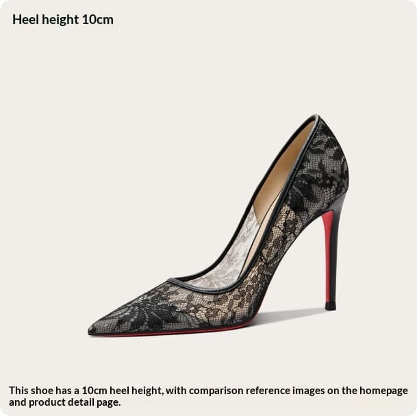 Plus-size Women's Lace High Heels