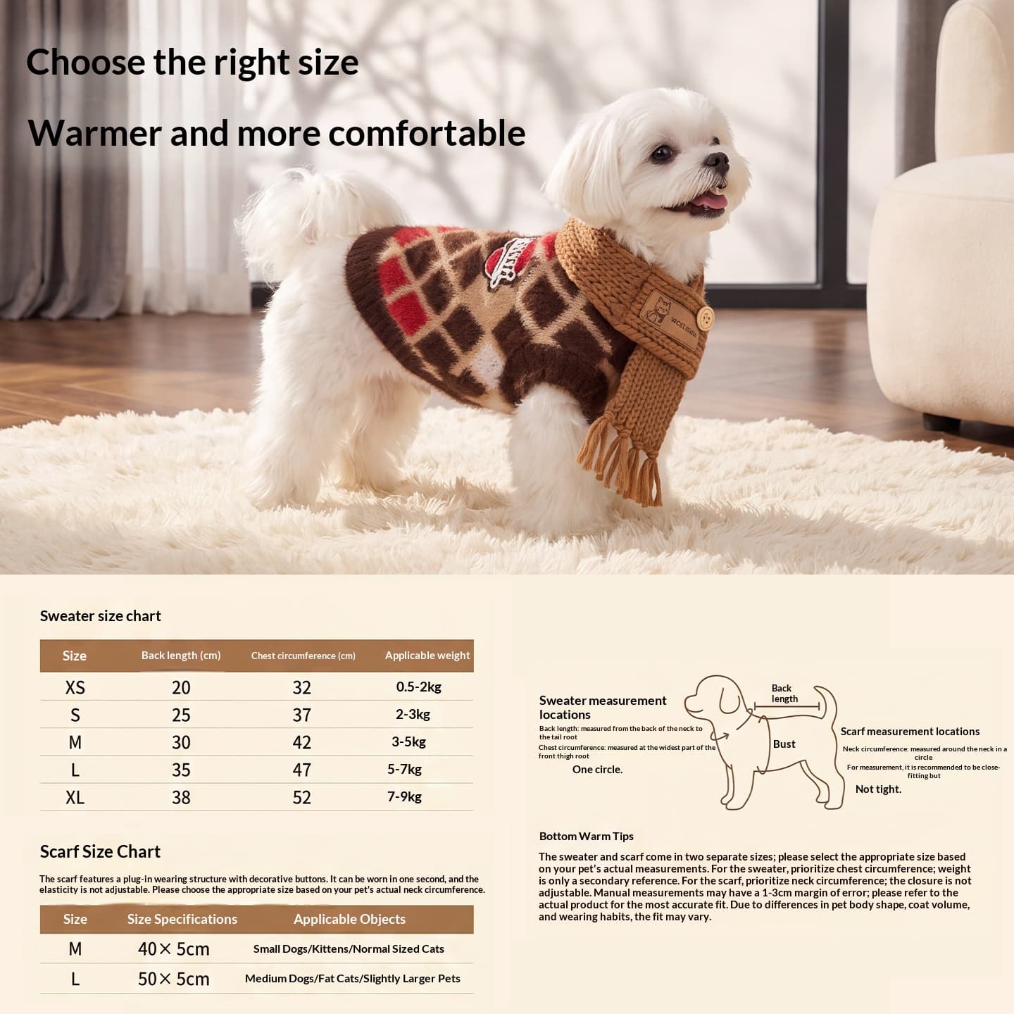 Pet Faux Mink Velvet Scarf-hoodie Warm Sweater