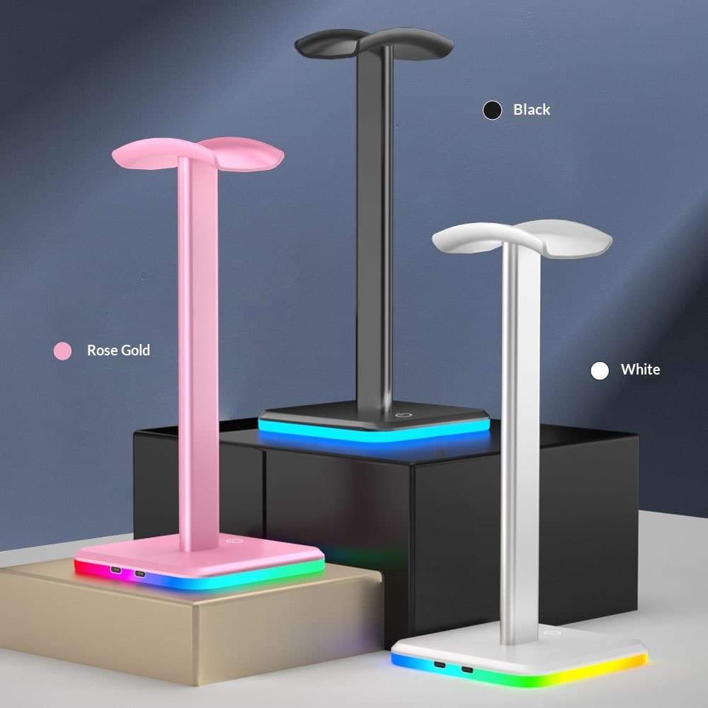 RGB Touch Headphone Stand Desktop Aluminum