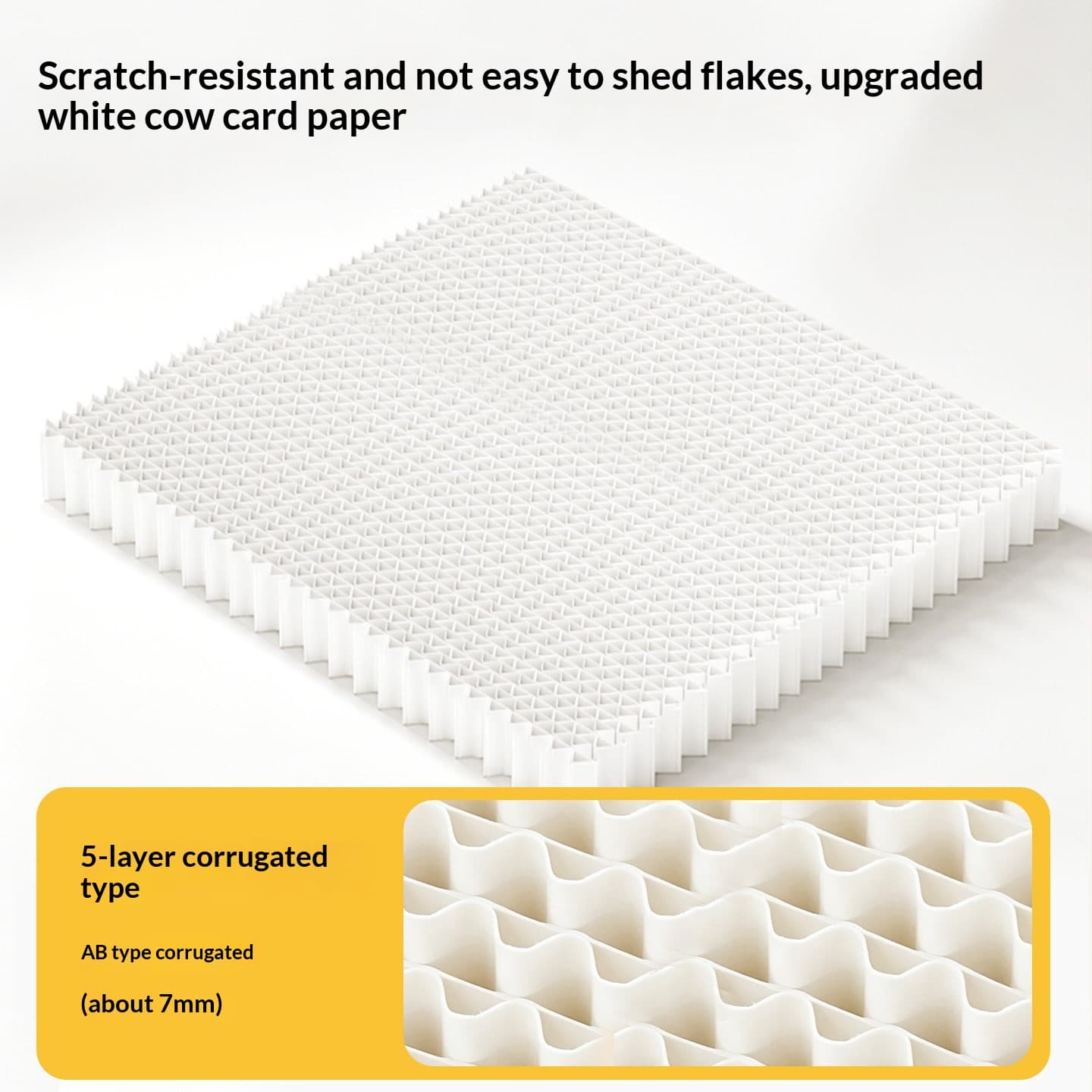 White Cardboard Cat Scratch Board Wear-resistant And Does Not Shed Fibers