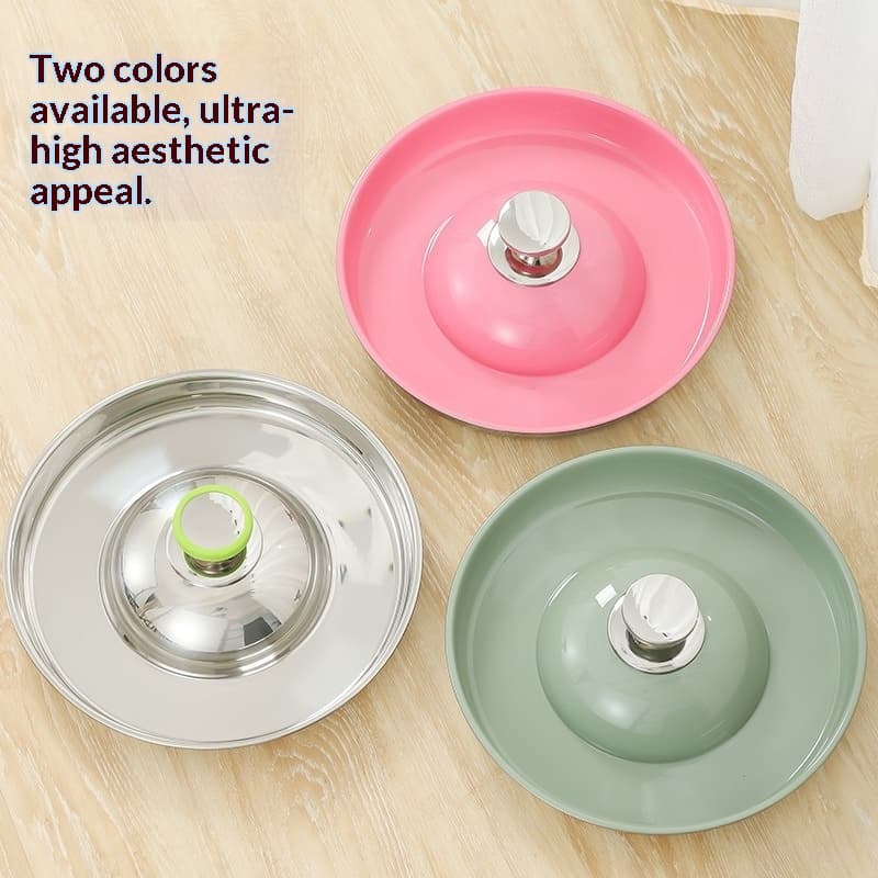 Thickened Stainless Steel Food Bowl With Colorful Balls Dog Feeding Utensil