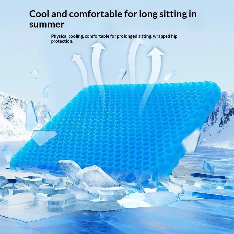 Thickened Honeycomb Silicone Gel Seat Cushion
