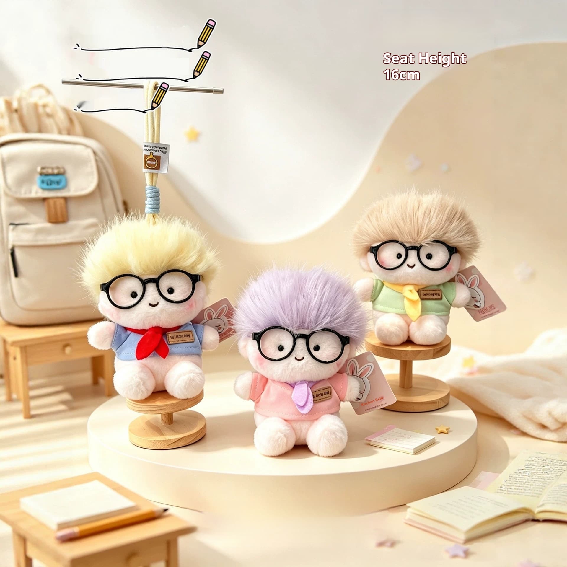Stuffed Toy Bag Keychain Pendant Doll