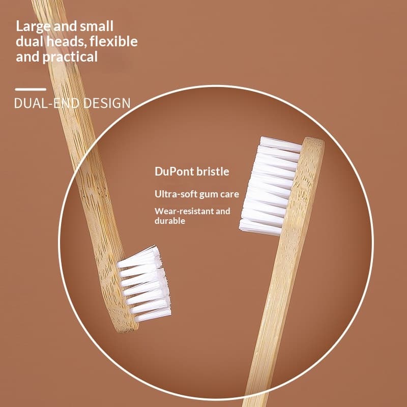 Pet Dual-head Long-handled Toothbrush Universal For Cats And Dogs With Large And Small Heads