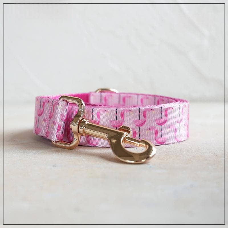 Flamingo-inspired Nylon Pet Collar