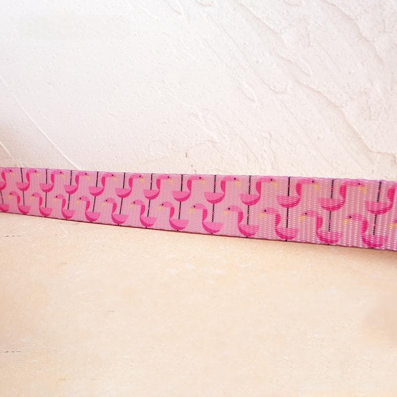 Flamingo-inspired Nylon Pet Collar