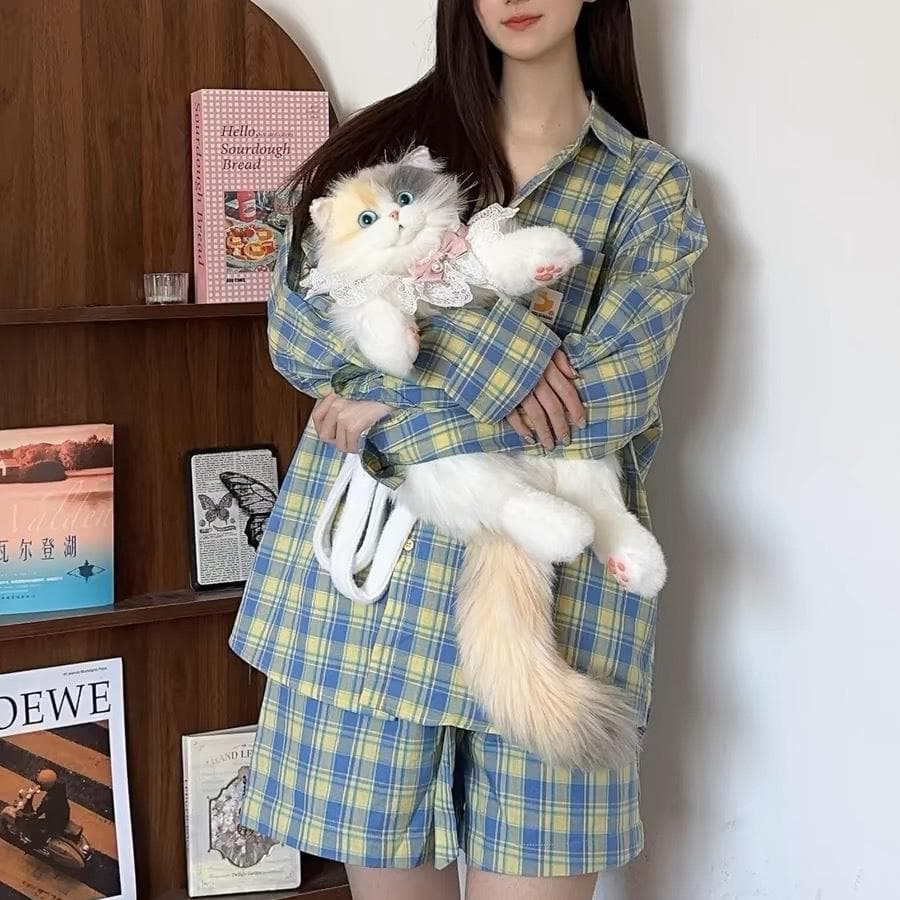 Plush Toy Cat Backpack Birthday Gift