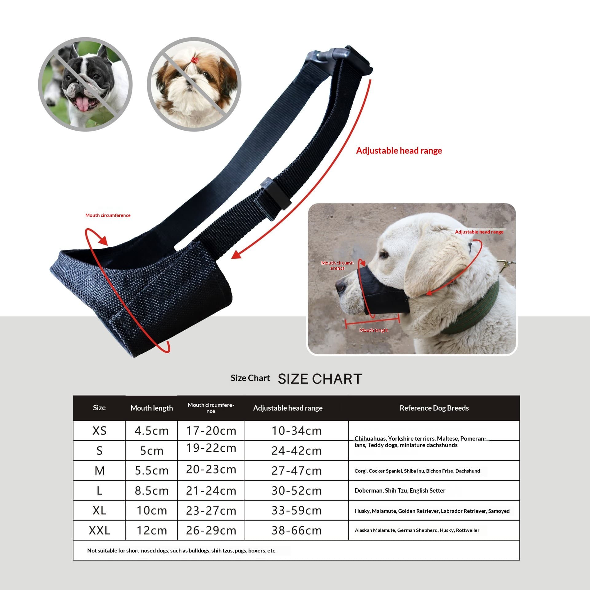 Anti-chewing Breathable Universal Dog Muzzle