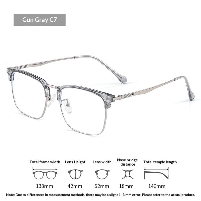 Wholesale Half-frame Myopia Glasses Danyang Optical Frames