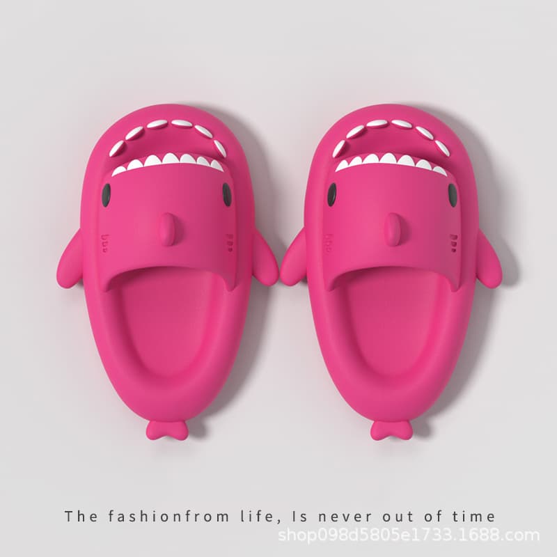 Couple's Thick-soled Shark Slippers