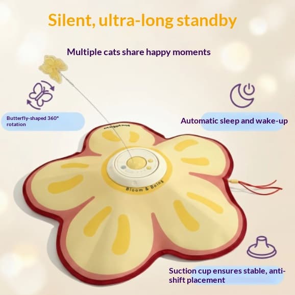 Silent Ultra-long Standby Cat Self-entertainment Toy With Motion-sensing Function