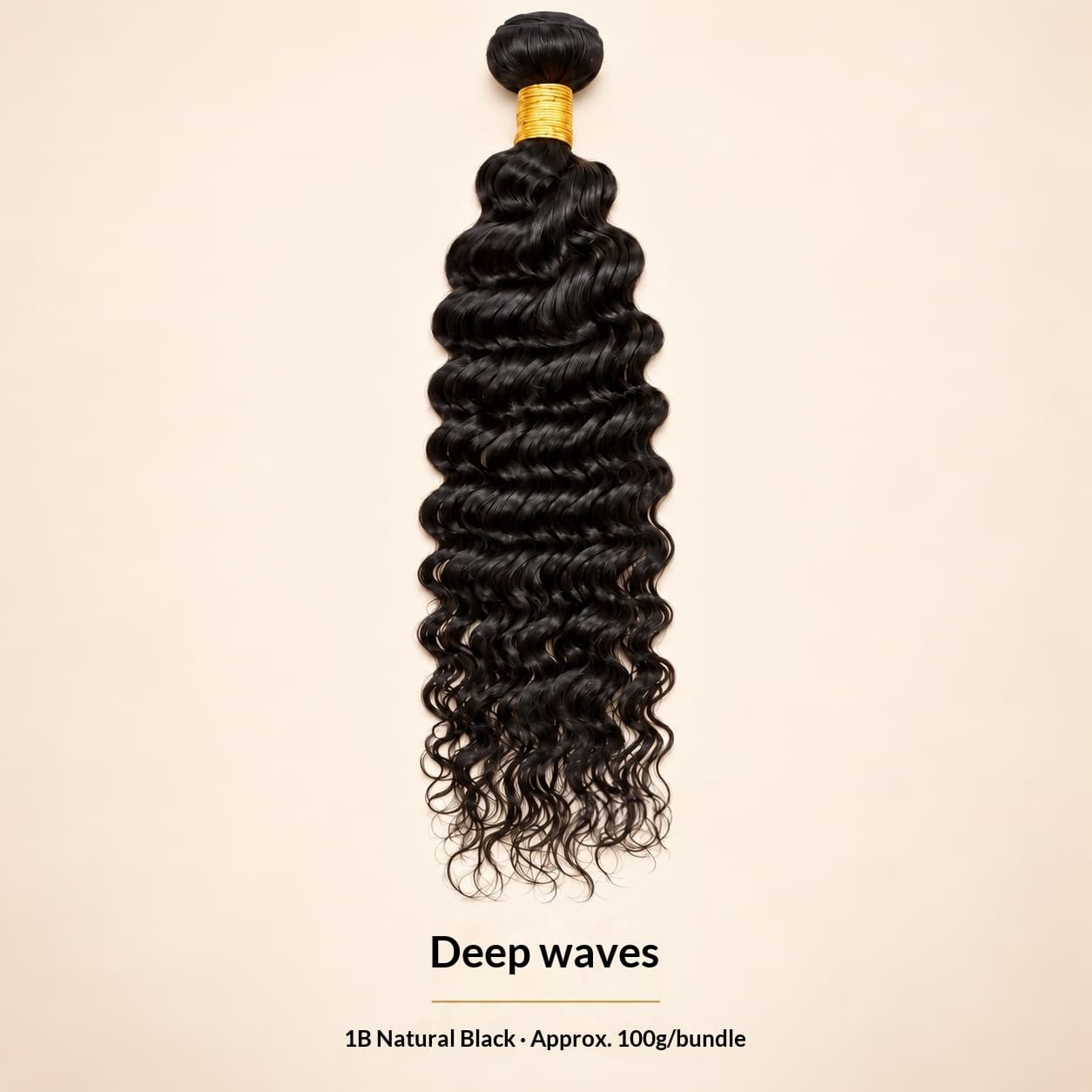 Extensions Deep Wave Human Hair Bundle, Real Human Hair Weft, Hair Weft