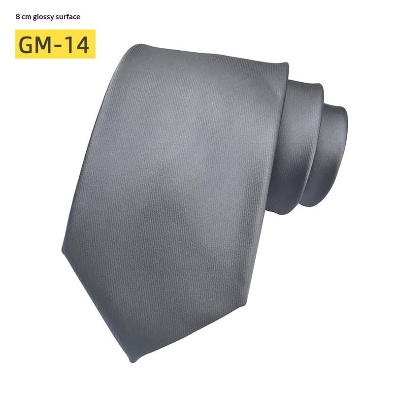 Men's Classic Solid-color Satin Tie