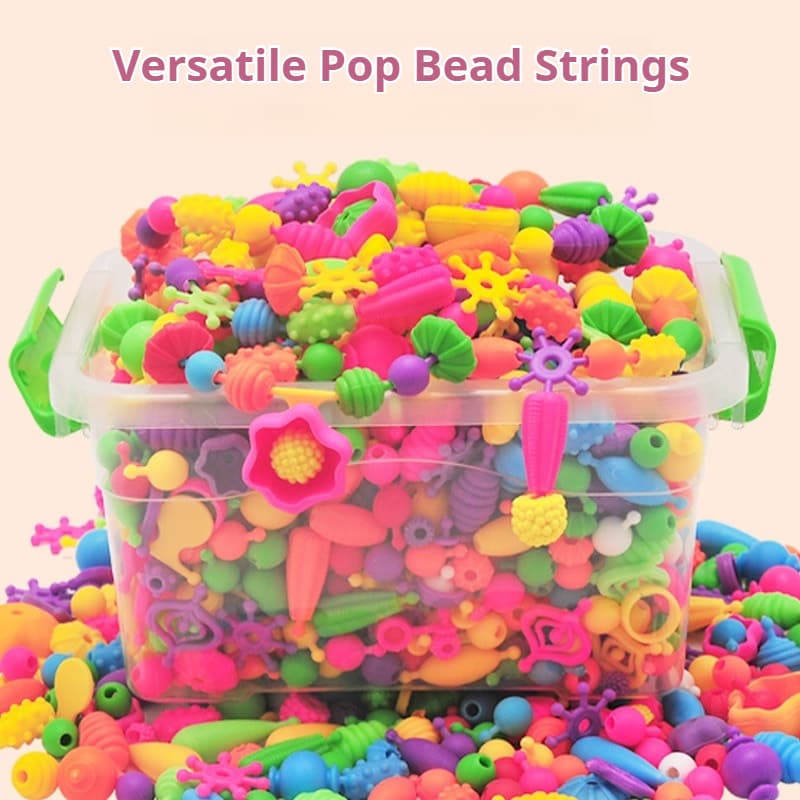 Versatile Cordless Beads Educational DIY Handmade Beading Toy For Children