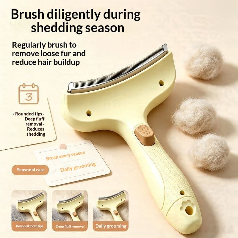 Pet Grooming Tool For Removing Knots And Loose Fur Dog Hair Brush
