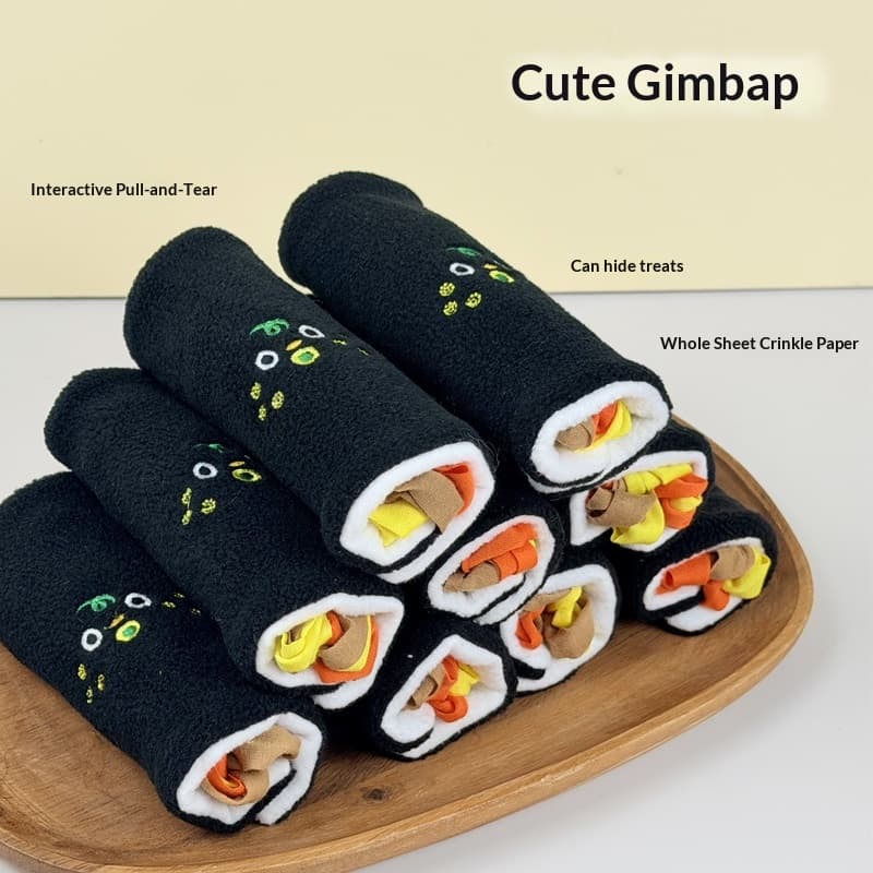 Sushi Seaweed Rice Roll Pet Food Hiding Sniffing Toy