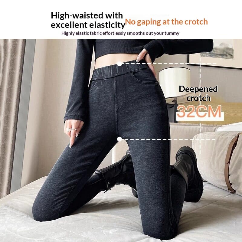 Black High-waisted Skinny Black Pants