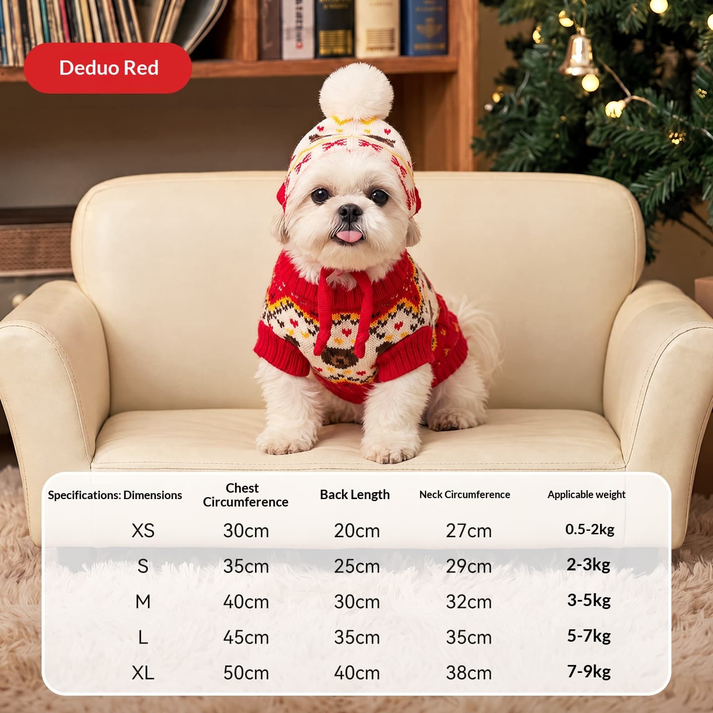 Cable Knit Hooded Pet Sweater Autumn Winter Cat Dog Costume For Halloween Christmas Holiday Party