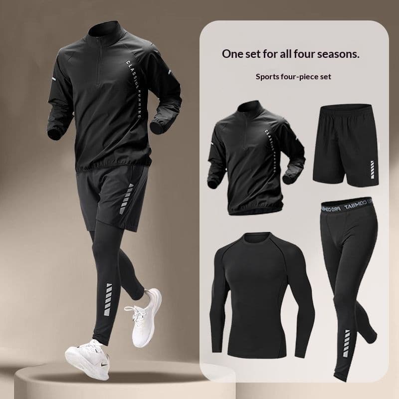 Fitness Suit Men's Ice Silk Quick-drying Summer