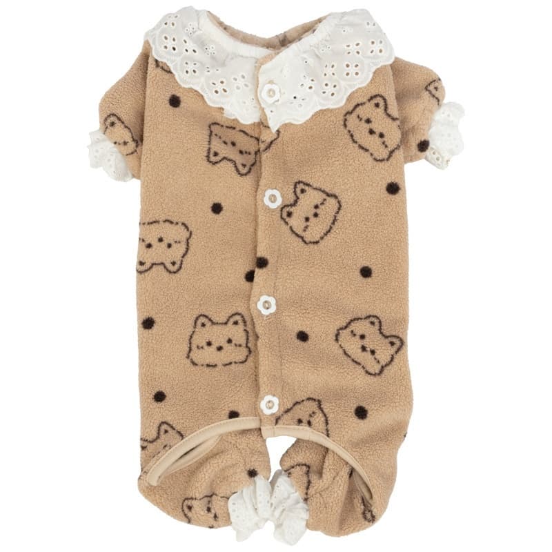 Small Dog Pet Four-legged Fleece Jacket