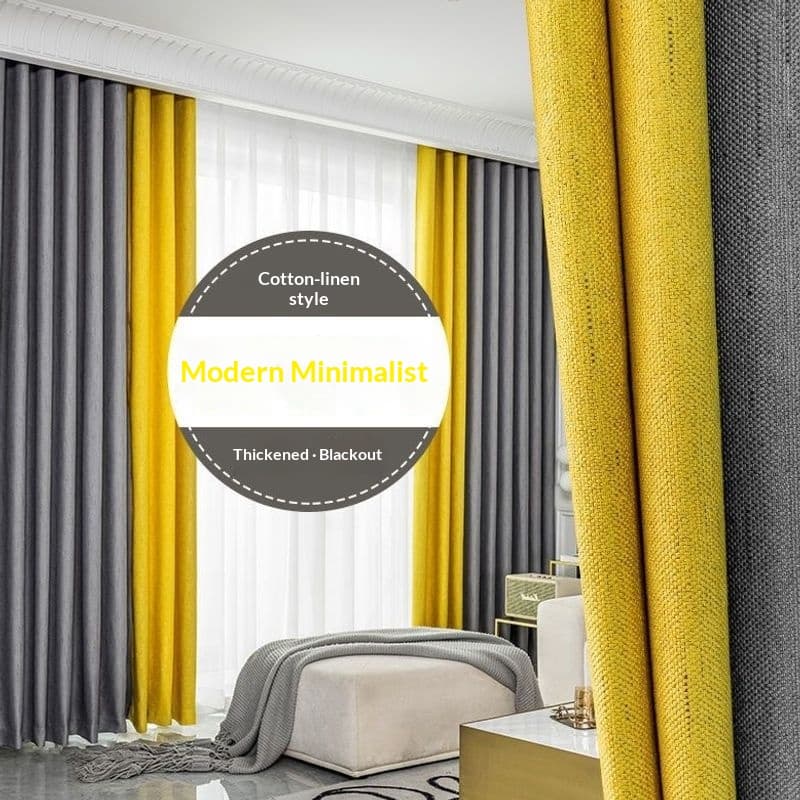 Simple Modern Blackout And Heat-insulating Curtains For The Bedroom