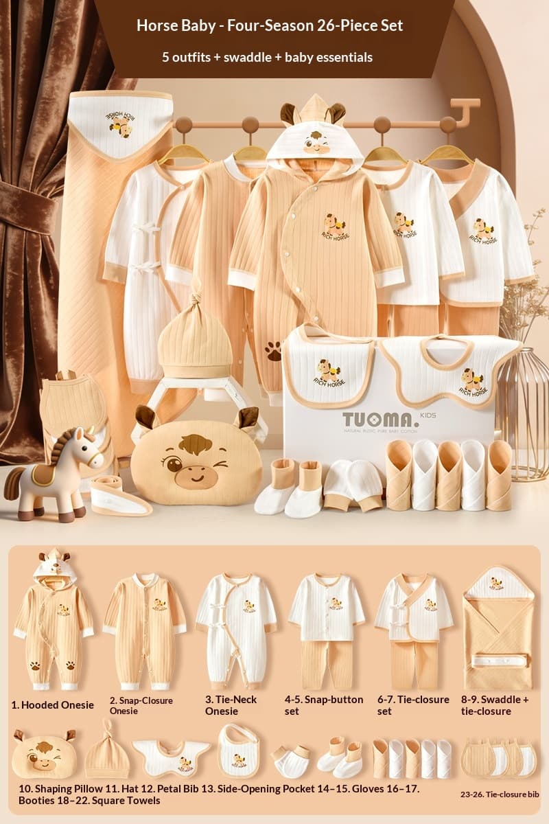 Baby Clothing Gift Set, Pure Cotton Newborn Outfit