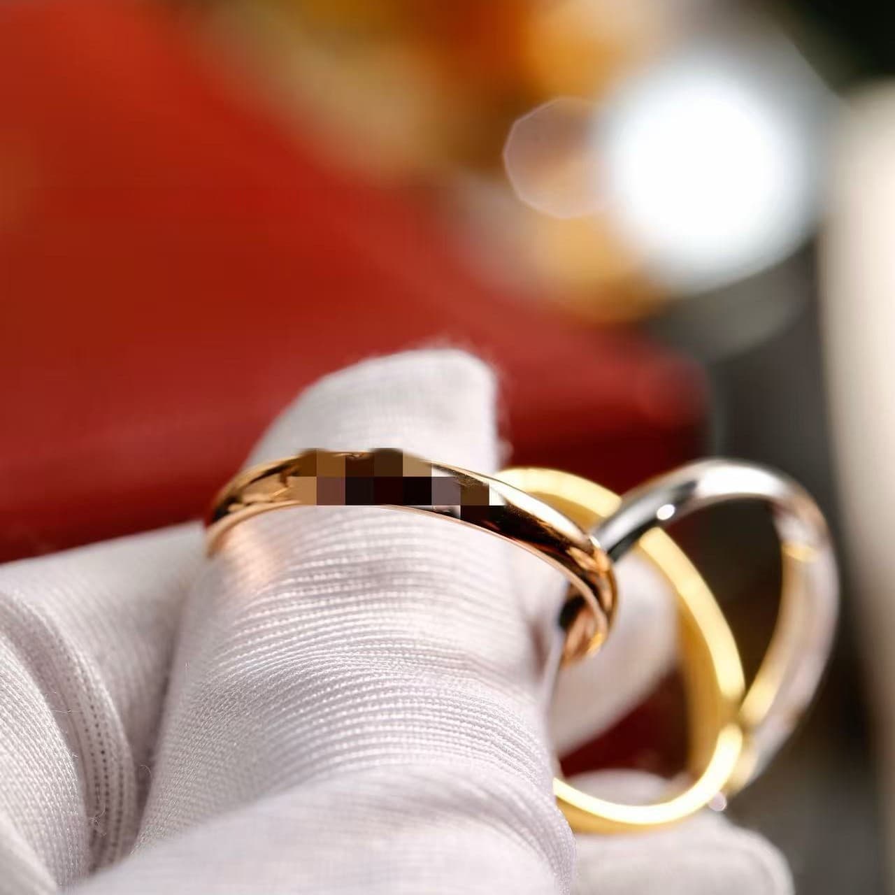 18K Gold Three Rings European And American